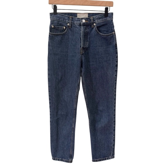 Everlane The 90's Cheeky Jean in "Deep Atlantic" 100% Organic Cotton Ankle Sz 25 - Picture 5 of 14